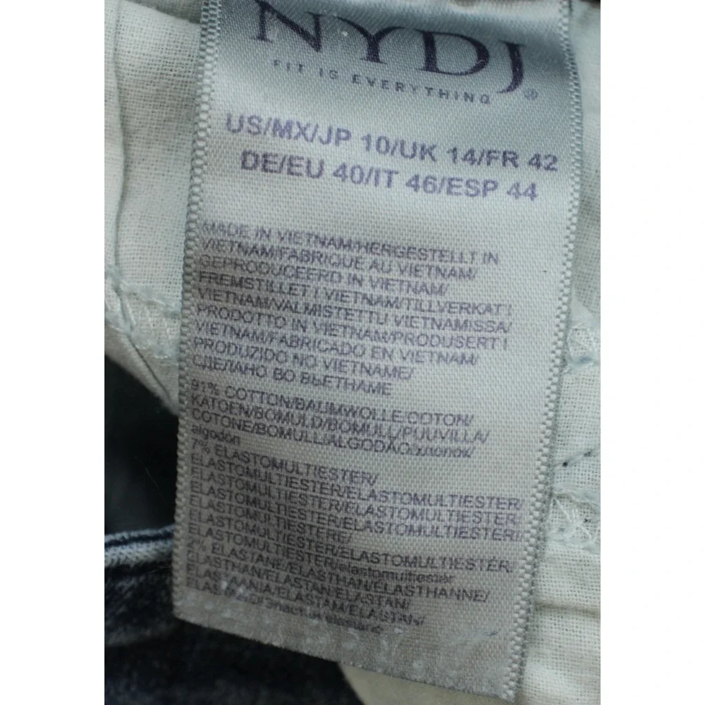 NYDJ Jeans‎ Womens 10 Blue Cotton Blend Stretch Ami Skinny